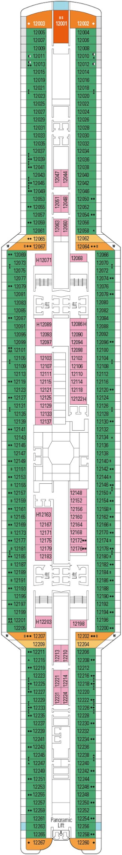 Msc Seaside Las Salinas Deck Deck Plan