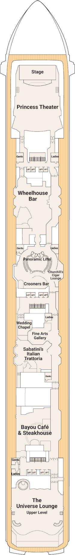 Coral Princess Promenade Deck Deck Plan