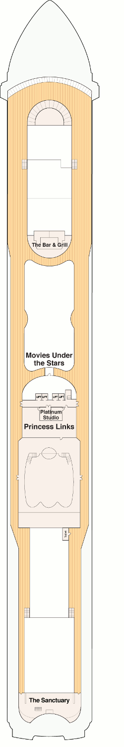 Coral Princess Sun Deck Deck Plan