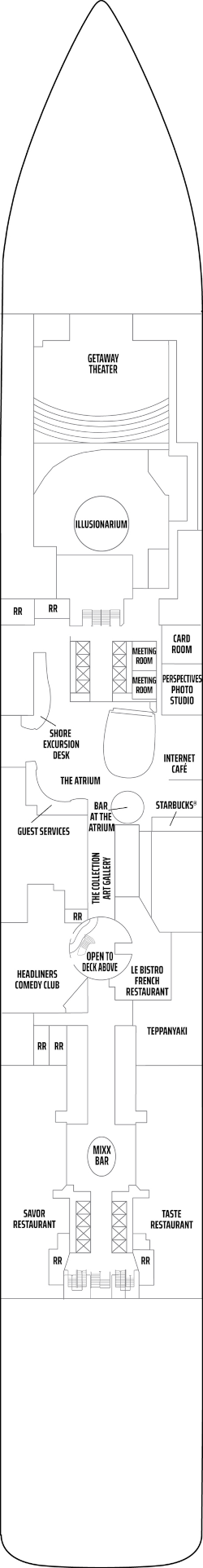 Norwegian Getaway Deck Six Deck Plan