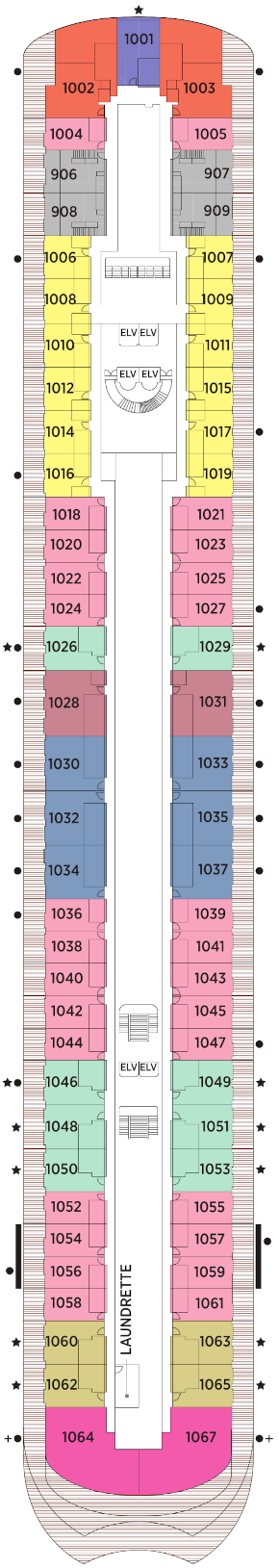 Seven Seas Prestige Deck 10 Deck Plan