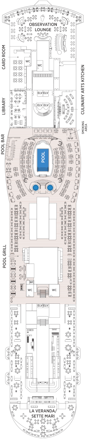 Seven Seas Prestige Deck 12 Deck Plan