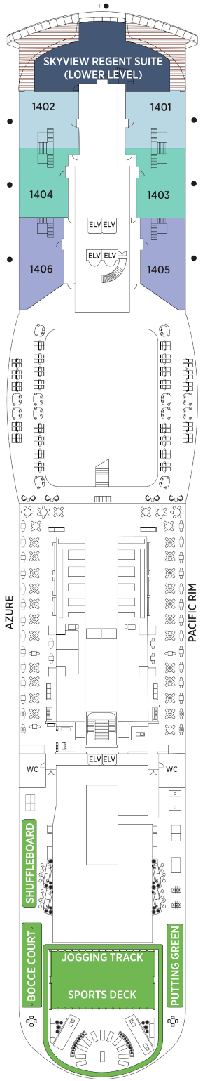 Seven Seas Prestige Deck 14 Deck Plan
