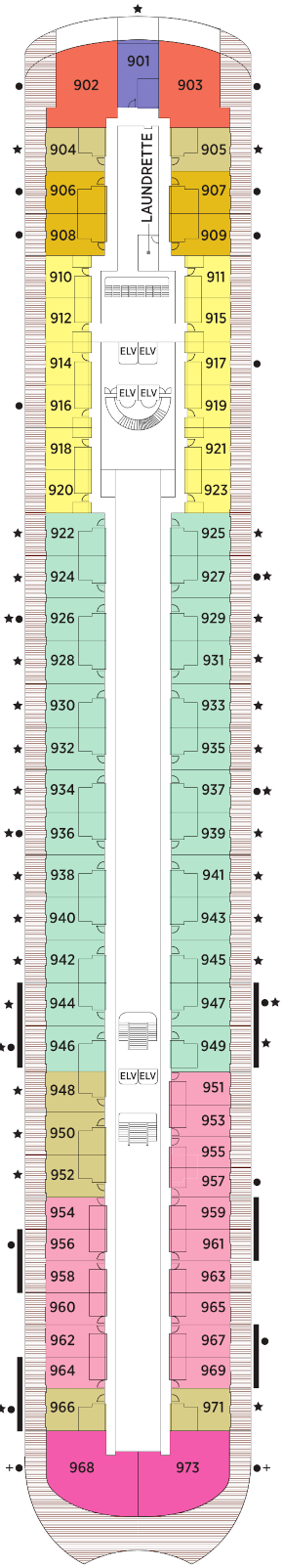 Seven Seas Prestige Deck 9 Deck Plan