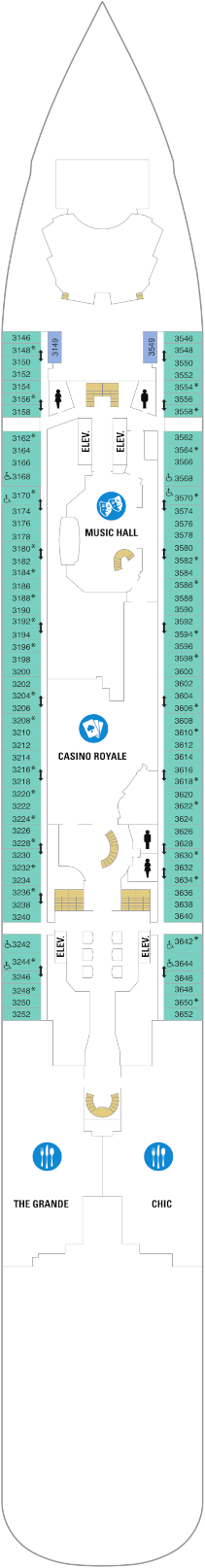 Anthem Of The Seas Deck Three Deck Plan