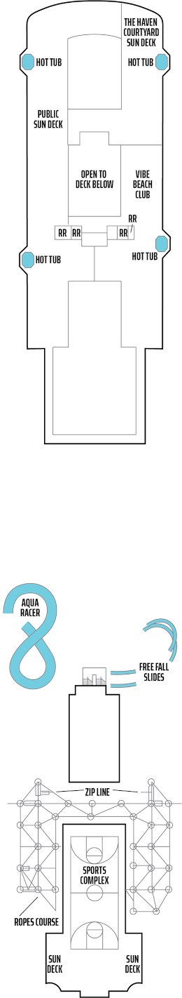 Norwegian Escape Deck Nineteen Deck Plan