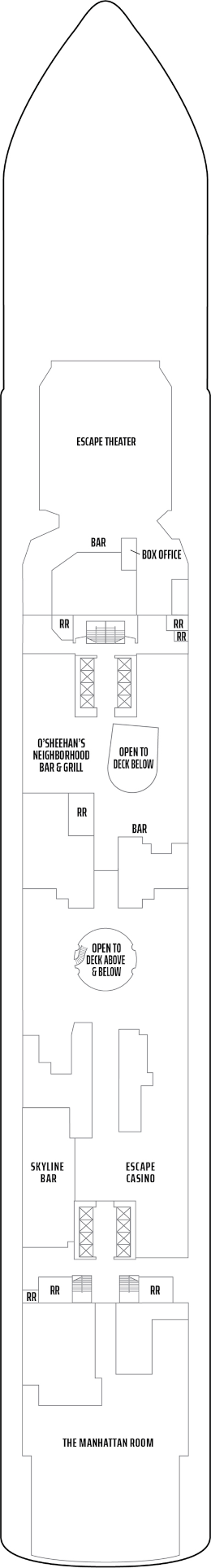 Norwegian Escape Deck Seven Deck Plan