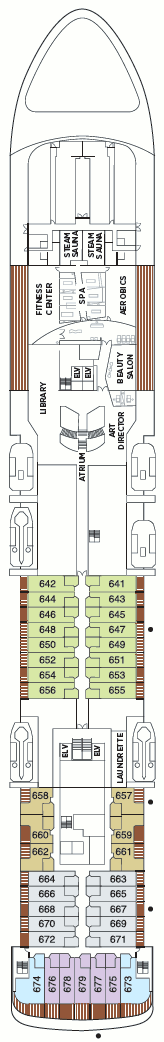 Seven Seas Voyager Deck Six Deck Plan