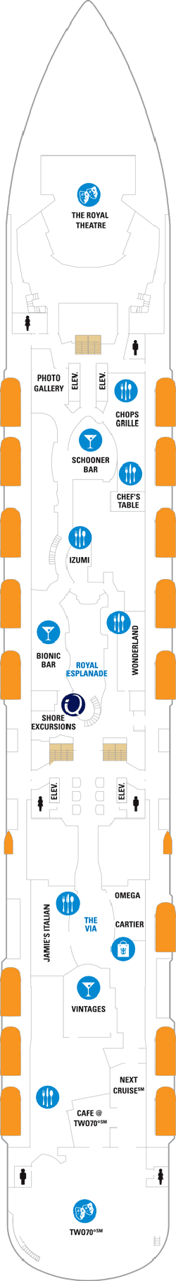 Ovation Of The Seas Deck Five Deck Plan