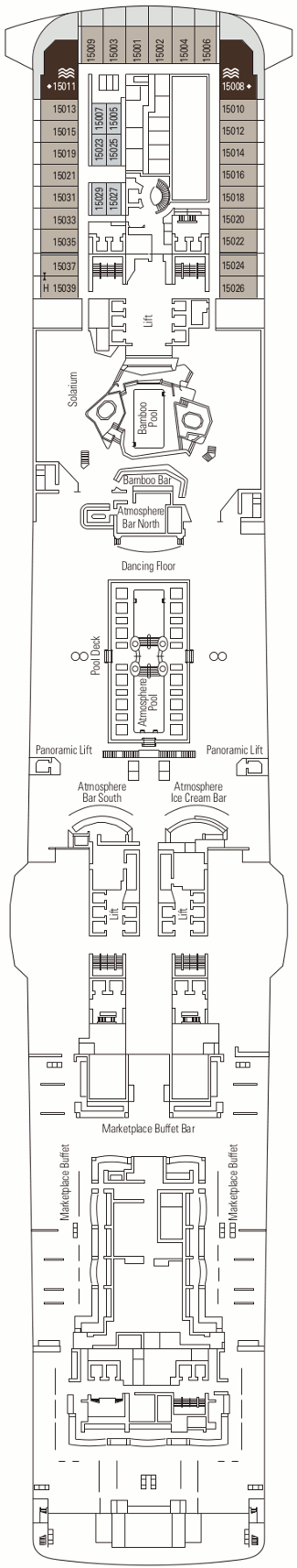 Msc Meraviglia Tour Eiffel Deck Deck Plan