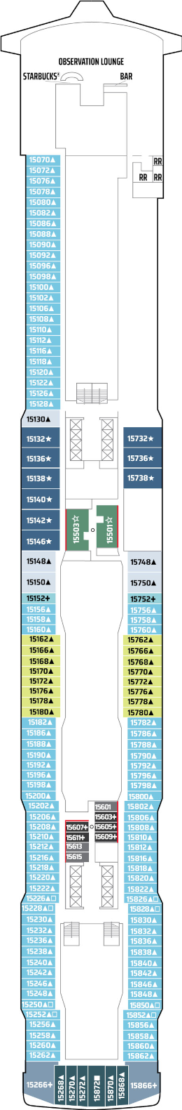 Norwegian Joy Deck Fifteen Deck Plan