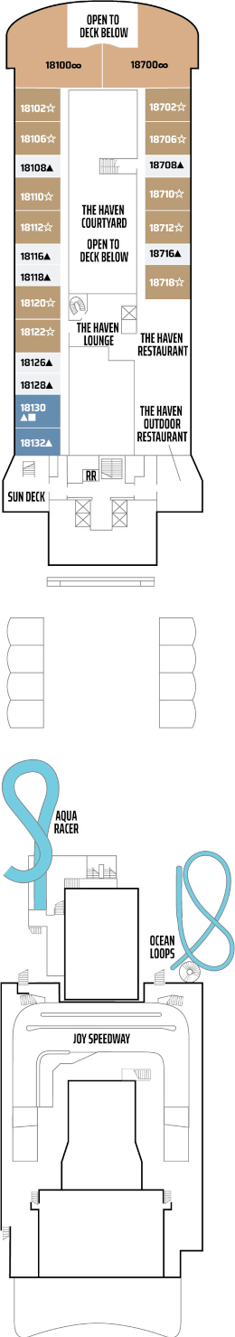 Norwegian Joy Deck Eighteen Deck Plan