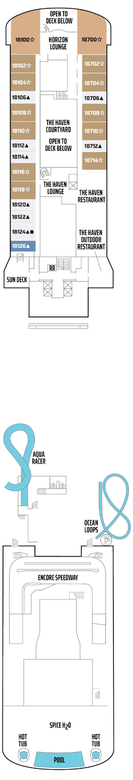 Norwegian Encore Deck Eighteen Deck Plan