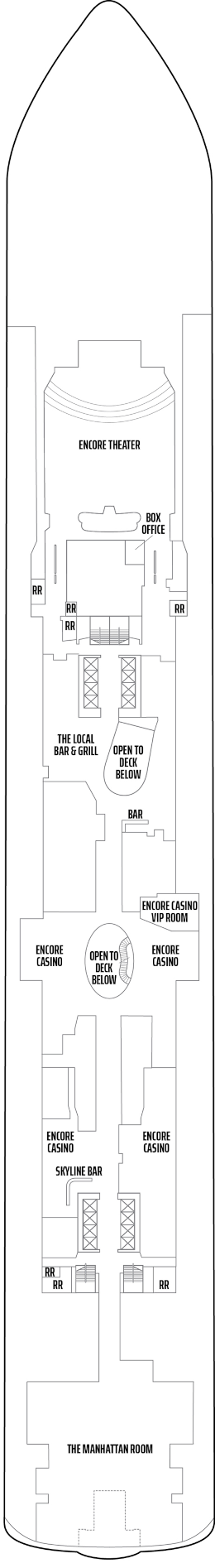 Norwegian Encore Deck Seven Deck Plan