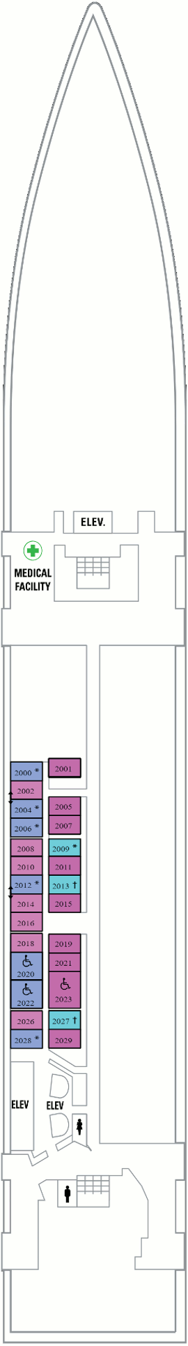 Serenade Of The Seas Deck Two Deck Plan