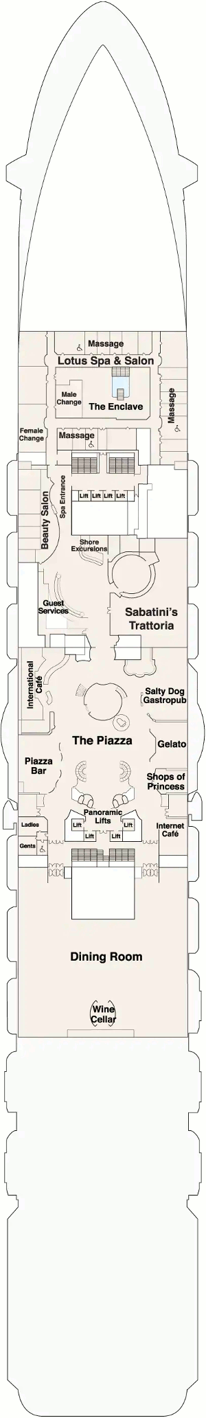 Enchanted Princess Plaza Deck Plan