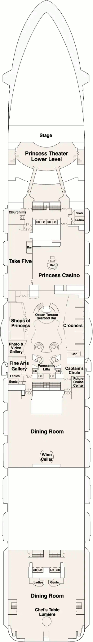 Enchanted Princess Fiesta Deck Plan