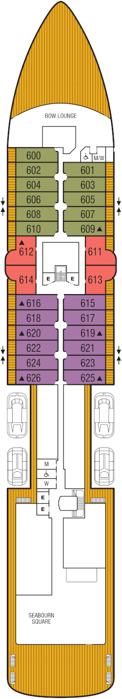 Seabourn Pursuit Deck 6 Deck Plan