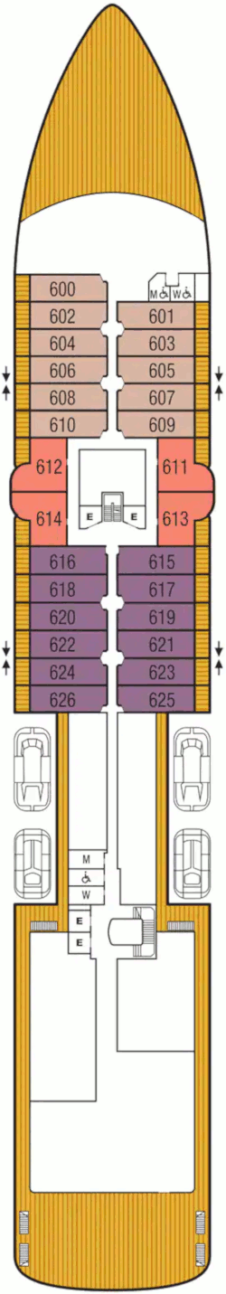 Seabourn Venture Deck 6 Deck Plan