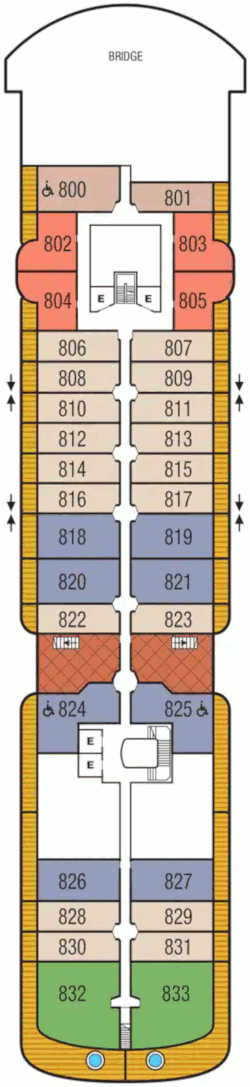 Seabourn Venture Deck 8 Deck Plan