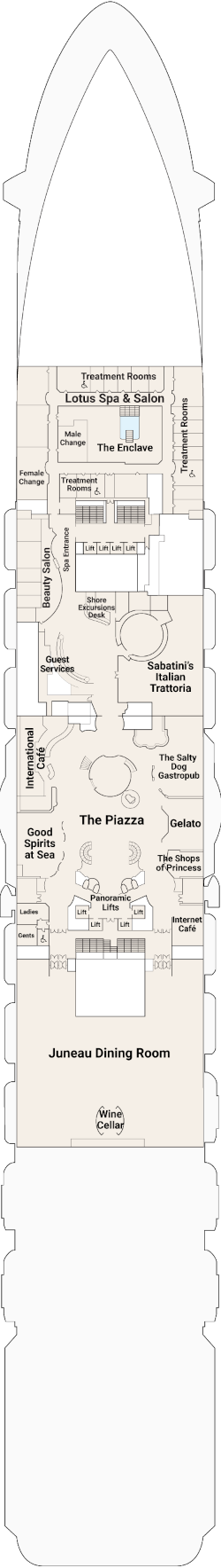 Discovery Princess Plaza Deck Deck Plan
