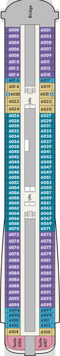 Viking Mira Deck 6 Deck Plan