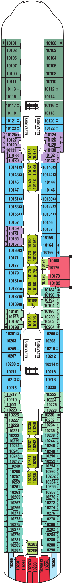 Celebrity Xcel Deck 10 Deck Plan