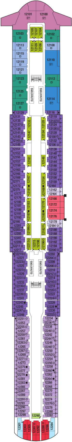Celebrity Xcel Deck 12 Deck Plan