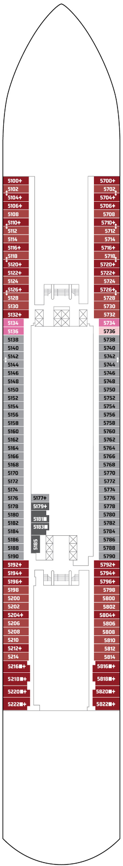 Norwegian Prima Deck 5 Deck Plan