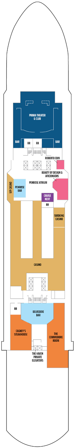 Norwegian Prima Deck 6 Deck Plan