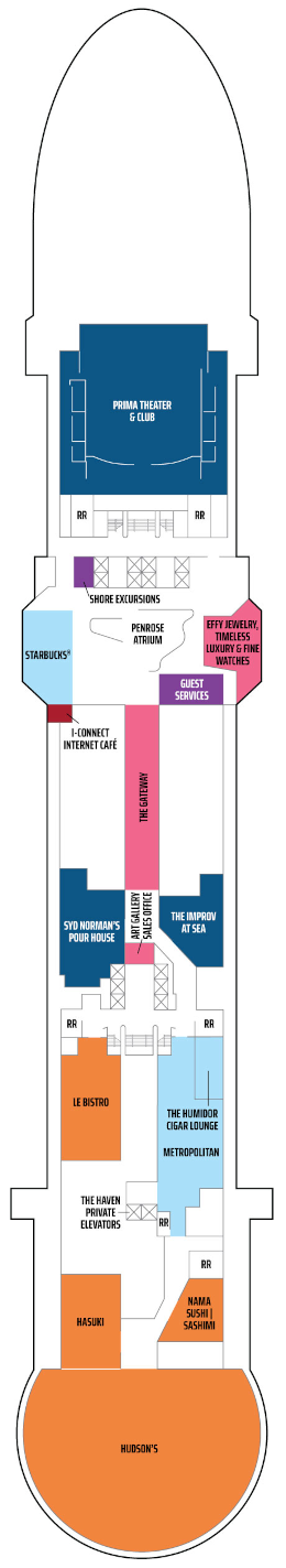 Norwegian Prima Deck 7 Deck Plan