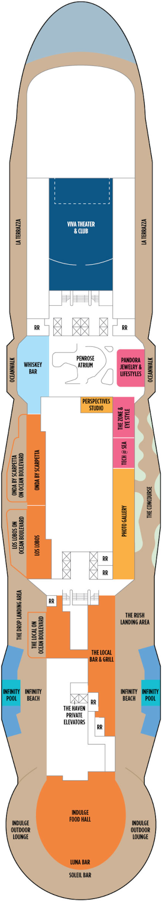 Norwegian Viva Deck 8 Deck Plan