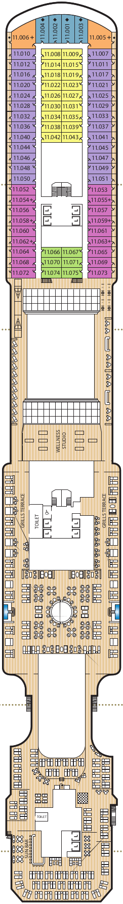 Queen Anne Deck 11 Deck Plan
