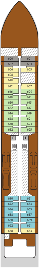 Silver Endeavour Deck 6 Deck Plan