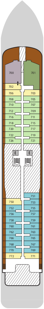 Silver Endeavour Deck 7 Deck Plan