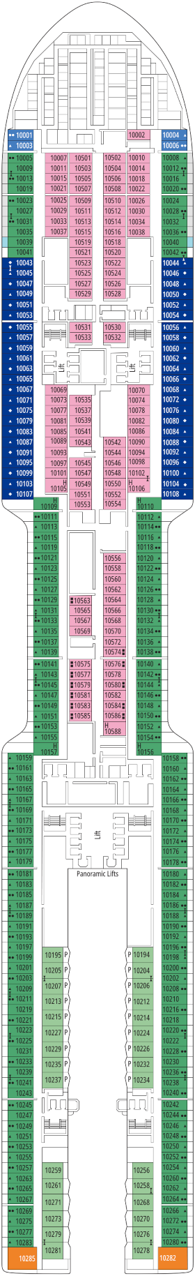 Msc World America Vienna Deck Deck Plan