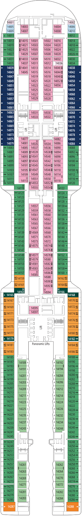 Msc World America Parague Deck Deck Plan