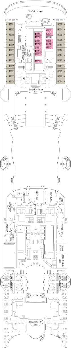 Msc World America Paris Deck Deck Plan