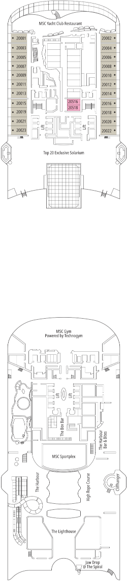 Msc World America Lisbon Deck Deck Plan