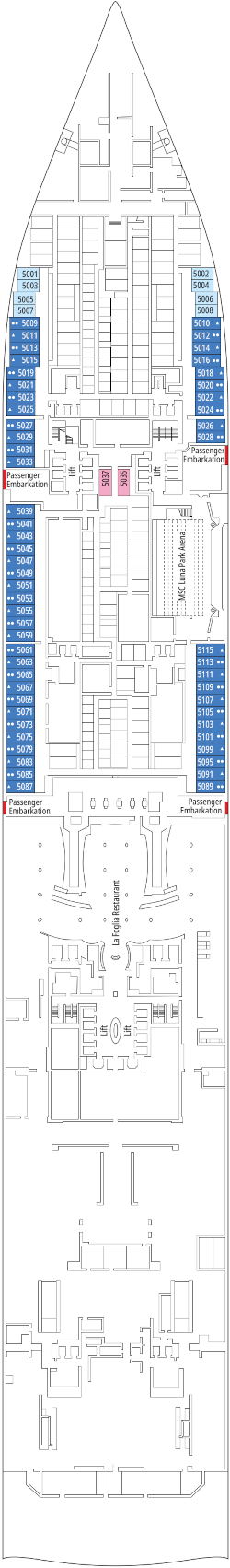 Msc World America Berlin Deck Deck Plan