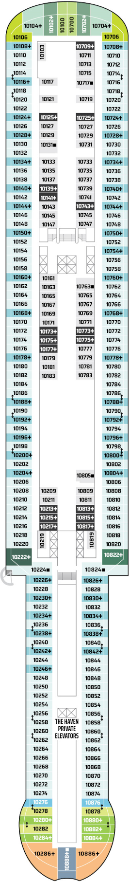 Norwegian Aqua Deck 10 Deck Plan