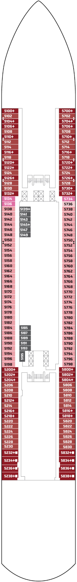 Norwegian Aqua Deck 5 Deck Plan