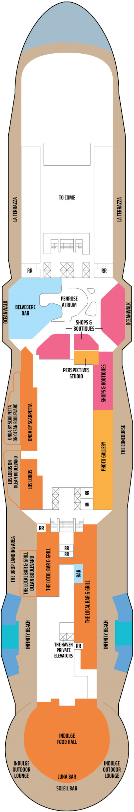 Norwegian Aqua Deck 8 Deck Plan