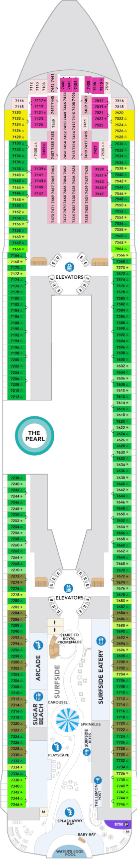 Star Of The Seas Deck 7 Deck Plan