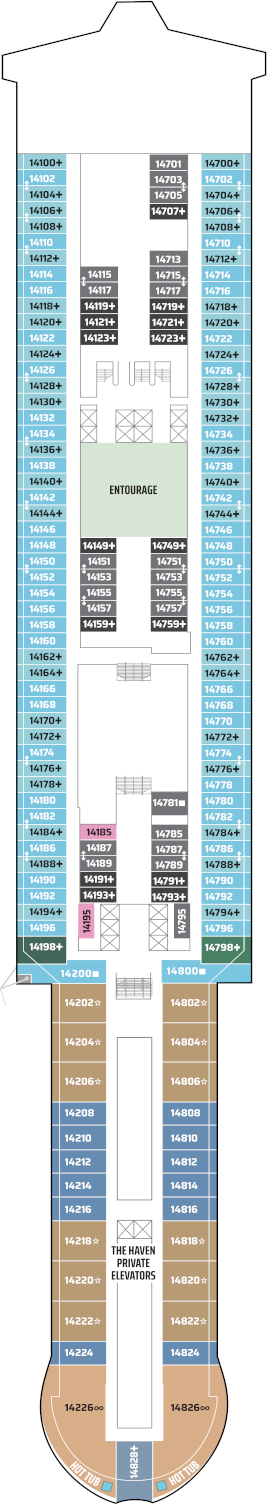 Norwegian Luna Deck 14 Deck Plan