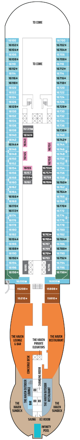 Norwegian Luna Deck 16 Deck Plan