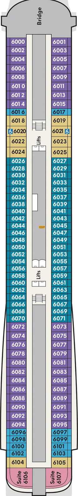 Viking Neptune Deck 6 Deck Plan