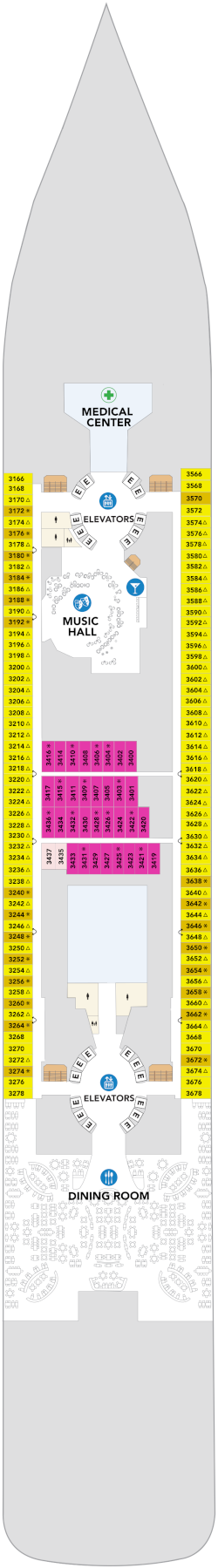 Legend Of The Seas Deck 3 Deck Plan