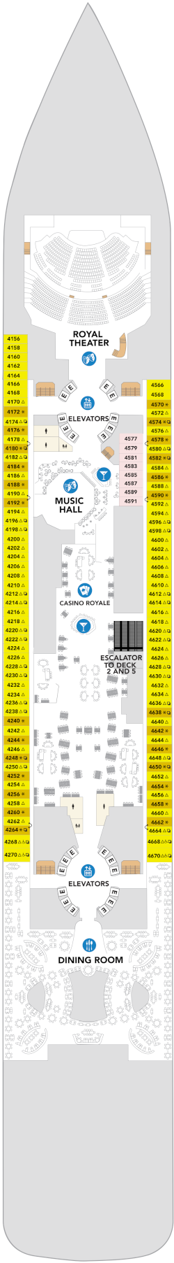 Legend Of The Seas Deck 4 Deck Plan