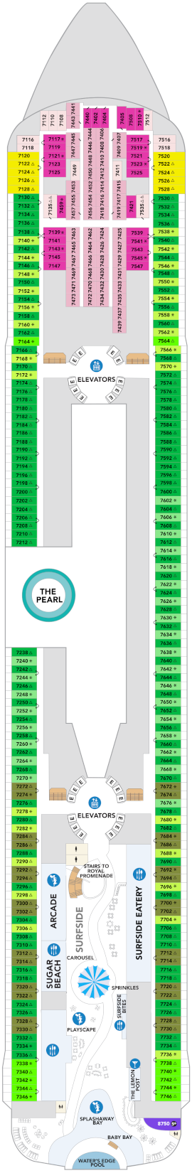 Legend Of The Seas Deck 6 Deck Plan